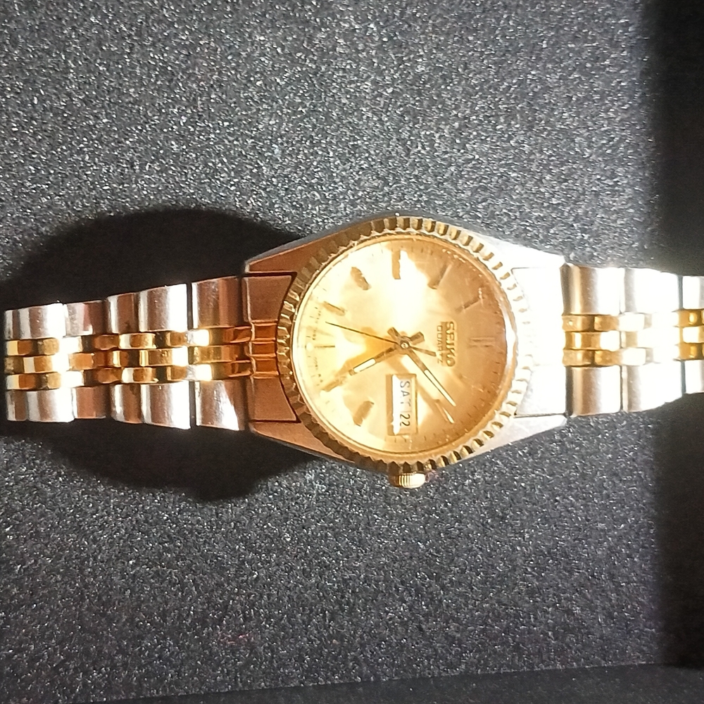 Seiko Gold and Silver Watch